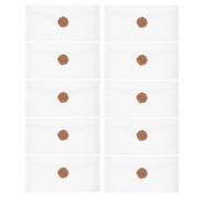 10 Ensembles Enveloppe à Lettres Translucide, Papier Blanc | Format Pratique pour Lettres et Invitations, Lot de Dix, Style Discret, Usage Bureau et Envoi Postal