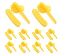 10 Ensembles Insert en Plastique Jaune, Protection Jante | Adapté aux Démonte-pneus Manuels et Semi-automatiques, Résistance à L'abrasion, Réduit L'usure du Flanc