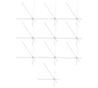 10 ensembles Kit d'Horloge Artisanale à Quartz, Mouvement de Remplacement | Mains à Couple Élevé, Aiguilles Longues et Courtes, Métal, pour Horloges Murales et Panneaux Bois