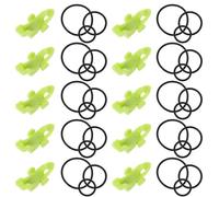 10 Ensembles Porte-hameçons, Accessoire Compact en Plastique | Gestion du Matériel de Pêche, Surface Lisse, pour Hameçons Triples et Déplacements Entre Spots
