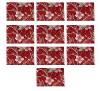 10 enveloppes à fleurs pliables de 15, 2 x, Begonia red | Enveloppes de fleurs pour invitation faite à la main et carte de Noël de Saint-Valentin de mariage; Retourner les
