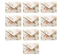 10 enveloppes à fleurs pliables de 15, 2 x, Lausanne Rice | Enveloppes de fleurs pour invitation faite à la main et carte de Noël de Saint-Valentin de mariage; Retourner les