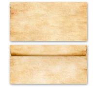 10 enveloppes (sans fenêtre) Antique & Histoire, PARCHEMIN DIN LANG (220x110 mm) | Paper-Media