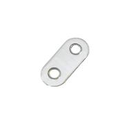 10 équerres d'angle droites en acier inoxydable, fixation plate, code à un caractère pour Réparation(47x16mm)