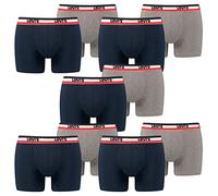 Levi's Levis 200SF SPRTSWR Logo Color Boxer Brief 2P, Bleu (Dress Blues 198), Medium (Taille Fabricant:020) (Lot de 2) Homme