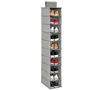10 étagères à suspendre pour chaussures, pliable, tissu non tissé, rangement peu encombrant pour vêtements, chapeaux, sacs, parfait pour la maison, la chambre à coucher, le placard nization (1 pièce)
