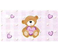 10 ÉTIQUETTES BAPTÊME FILLE OURS