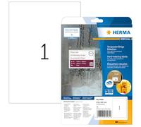 10 étiquettes blanches Special, en film polyester, format 210 x 297 mm (10 feuilles A4 / cdt)