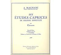 10 ETUDES-CAPRICES DE GRANDE DIFFICULTE CLARINETTE SIB