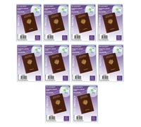 10 étuis de protection pour passeport - Plastique - Transparent - Exacompta