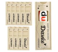 10 étuis en feutre pour barres de chocolat, design « Vous méritez un grand merci », Heureux de vous voir, cadeaux pour les collègues et les employés