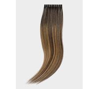 10 Extensions cheveux Kératine - qualité professionnelle - 40cm - lisse - B6/27 balayagebrun chocolat & blond caramel