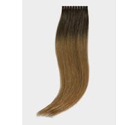 10 Extensions cheveux Kératine - qualité professionnelle - 40cm - lisse - T6/27 ombré brun chocolat & blond caramel
