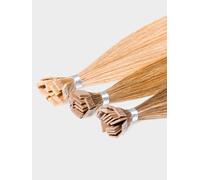 10 Extensions cheveux Kératine - qualité professionnelle - 55-60cm - lisse - 1000 blond platiné naturel