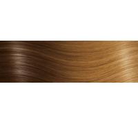 10 Extensions cheveux Kératine - qualité professionnelle - 55-60cm - ombré - T8/26 ombré brun noisette & blond doré miel