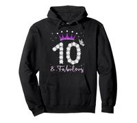 10 & Fabulous 10th Birthday 10 Ans Old Queen's Bday Sweat à Capuche
