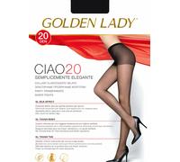 10 Femme Collants Golden Lady Bonjour 20 IN Lycra Voilé Avec Corsage Article
