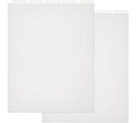 10 Feuille A5 À 6 Trous Pour Page D'indexation En Plastique Givré Feuilles Intercalaires Pour Carnet De Notes Intercalaires Supérieurs Vierges Pour Classeurs À Feuilles Mobiles 219x148mm
