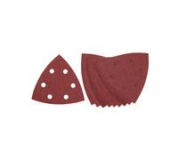 10 Feuilles abrasives velcro pour ponceuses delta velcro DEWALT - 6 perforations - 93x93mm