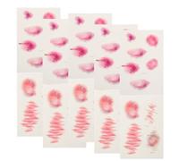 10 Feuilles Autocollants 3d pour Plaies, Cicatrices Réalistes, Fête | Effet Ecchymose Sanglant, Pose Facile, Retrait Rapide, Maintien Sûr, pour Débutants Maquillage, Adolescents, Cosplay Zombie