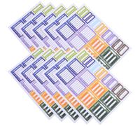 10 Feuilles Autocollants Jours de 10 Papier Cuivre Adhésif
