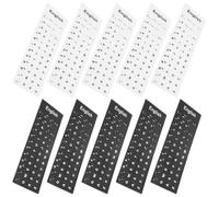 10 feuilles Autocollants pour Clavier Anglais, Lettres Claires | Application Facile, Finition Mate, Usage Maison et Bureau, pour Dactylographes, Étudiants et Claviers Rétroéclairés