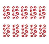 10 feuilles baiser mark tatouages temporaires étanches de tatouage de baiser de longue durée