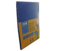 10 Feuilles De Carton Ondulé - Bleu - A4 - Loisirs Créatifs - Clairefontaine