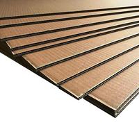 10 feuilles de carton ondulé épaisseur 5 mm 80 x 120 cm. Double vague intermédiaire palette ou création