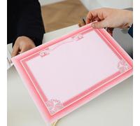 10 Feuilles de Certificat Vierges en Papier Imprimable | Usage Vertical ou Horizontal, Détails Délicats, pour Reconnaissance D’employés et Concours Scolaires