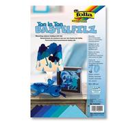 10 Feuilles De Feutrine Dégradé De Bleu 20 X30 Cm