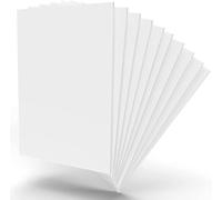 10 feuilles de mousse PVC blanche de 1 mm d'épaisseur - Mousse rigide et légère for les loisirs créatifs, les projets de bricolage et les expositions artistiques(0.1x20x30cm)