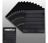 10 Feuilles de Stock Prophila Double Face, Division 6 Voies, 6 Poches