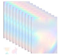 10 Feuilles De Superposition Holographique Transparente Laminage en Vinyle A4 Fiches De Taille Adhésive Autocollant 210x297mm