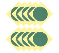 10 Feuilles Étiquettes Autocollantes PVC Réfléchissantes Rondes | Sept Repères par Feuille, Adhésif Résistant aux UV, Lecture Rapide sur Cadrans D’équipements Extérieurs ou Laboratoires
