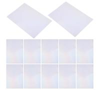 10 feuilles Film Laminé à Froid Holographique PET, Autocollant décoratif | Effet Scintillant à Séchage Rapide, Surface Lisse et Motifs Délicats, pour Artisans et Décorations