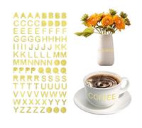 10 Feuilles Lettres Autocollantes, Autocollant Personnalisé, Doré Autocollant Lettre Alphabet, Gommettes Autocollantes, Autocollant Scrapbooking pour Déco D'enveloppes, Cartes, Bricolage(1040 Pièces)