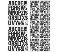 10 Feuilles Lettres Thermocollantes Noires, 10 de Transfert DIY | Flockage, Application au Fer ou Couture, Décoration Créative, Réparation Discrète, pour Paquet et Jeans
