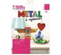 10 feuilles métal à repousser - 5 couleurs Multicolore
