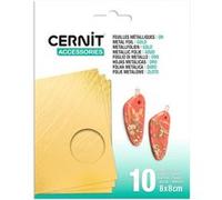 CERNIT CE921C - Un pack de 10 feuilles métallisées - Couleur Or