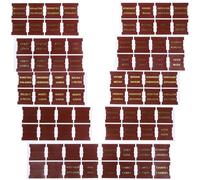 10 Feuilles Onglets Bibliques Bible en Cuir Brun, 10 | Marquage Doré, Pose Facile et Solide, pour Cahiers D'étude et Pages Bibliques