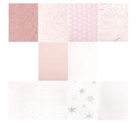 10 Feuilles Papier Décoratif, Fond Texturé, Bricolage DIY | Feuilles en Papier, Usage Journal et Cartes, Découpe Facile, Voyage, Bases D'autocollants
