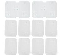 10 feuilles Pochette de Protection Transparente Autocollante ABS | Film Clair, Identification Facile des Documents, Usage École et Bureau, Blanc, Aspect Soigné