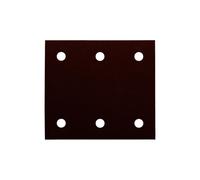 10 FEUILLES RECTANGULAIRES MAKITA ABRASIVES 114X102 MM GRAIN 320 - 3 + 3 TROUS - AUTO-AGRIPPANT-P330870-320