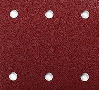 10 FEUILLES RECTANGULAIRES MAKITA ABRASIVES 114X102 MM GRAIN 60 - 3 + 3 TROUS - AUTO-AGRIPPANT-P330870-60