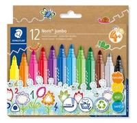 Staedtler Feutres de coloriage Noris Jumbo 328 Pointe large 3 mm Triangulaires Assortis 10 pièces
