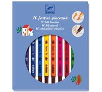 10 feutres pinceaux +6y les couleurs