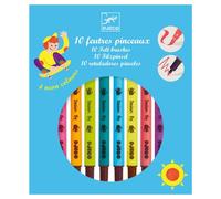 10 feutres pinceaux +6y les couleurs