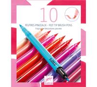 Djeco 10 feutres pinceaux Fille Multicolore
