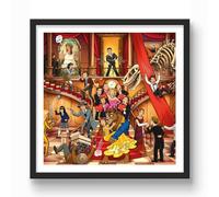 10 films à trouver - Poster 30 x 30 cm - Grand Escalier | 10 films cultes sont représentés dans ce poster !